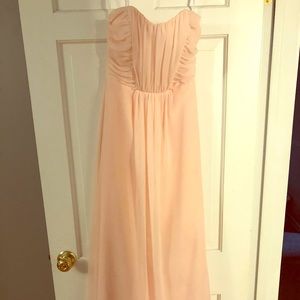Jim Hjelm blush bridesmaid dress - size 4.